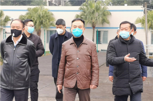 资阳市委常委、市政府常务副市长刘铁一行莅临资阳彩运网检查指导疫情防控工作